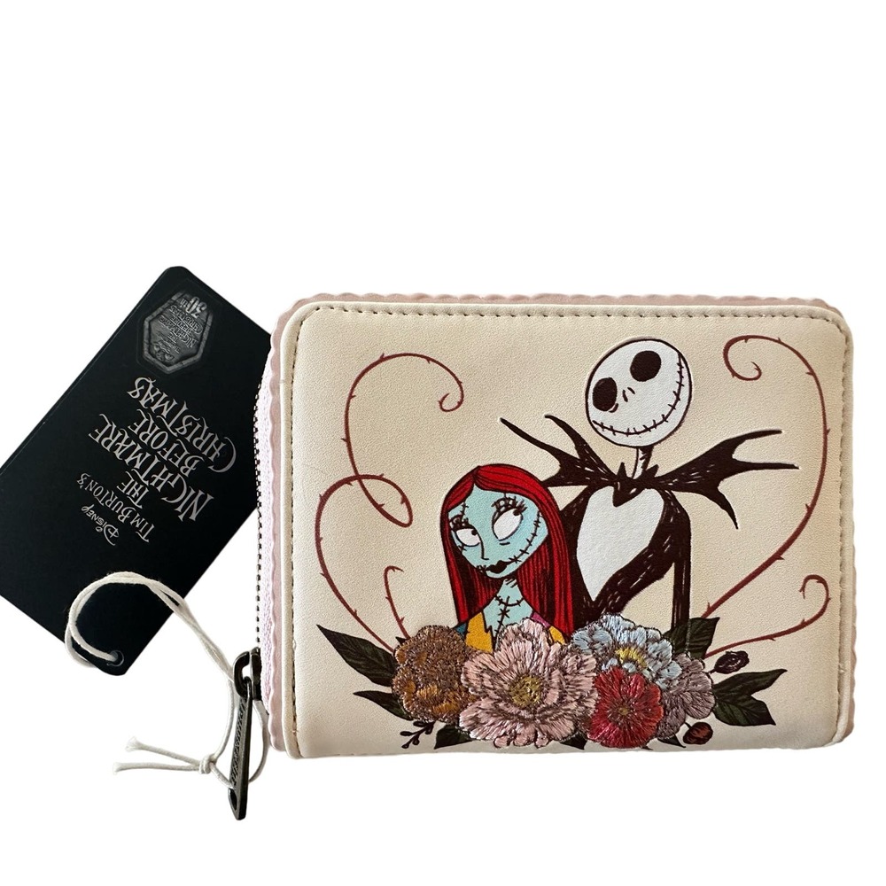 NEW! LOUNGEFLY Disney Tim Burtons Nightmare Before Christmas wallet